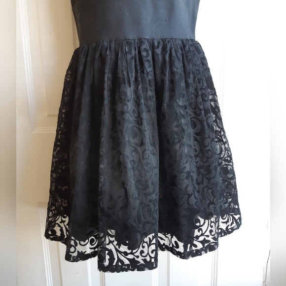 Flocked Velvet Dress - Picture 4 of 11